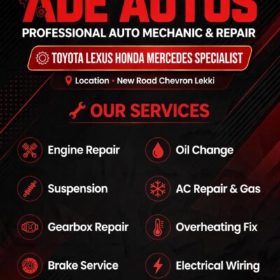 Mechanic (Car) in Lagos, New road chevron – Akande - Mechanic (Car) in New road chevron, Lagos