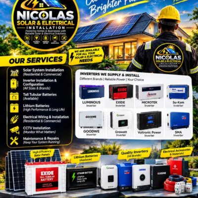 Solar Panel Installer in Ondo, Ikare akoko ondo state – Nicolas - Solar Panel Installer in Ikare akoko ondo state, Ondo